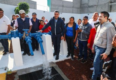 Para mejorar el Abasto en la Región  ponen en Operación Pozo de Agua en Tepeolulco de Tlalnepantla